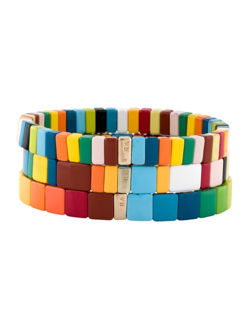 Roxanne Assoulin Enamel Bead Rainbow Bright Bracelet Set