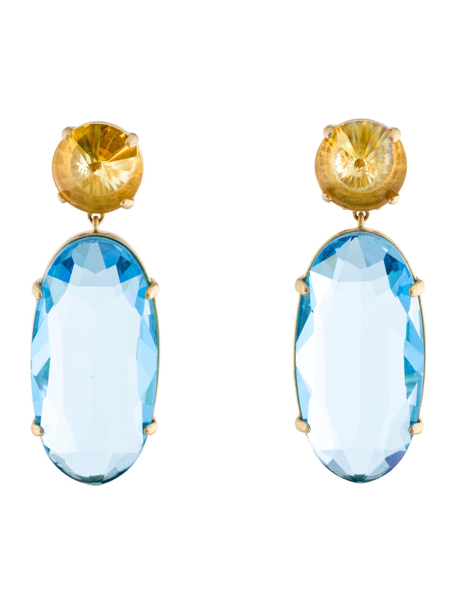 Roxanne Assoulin Crystal 'Such A Jewel' Drop Clip-On Earrings