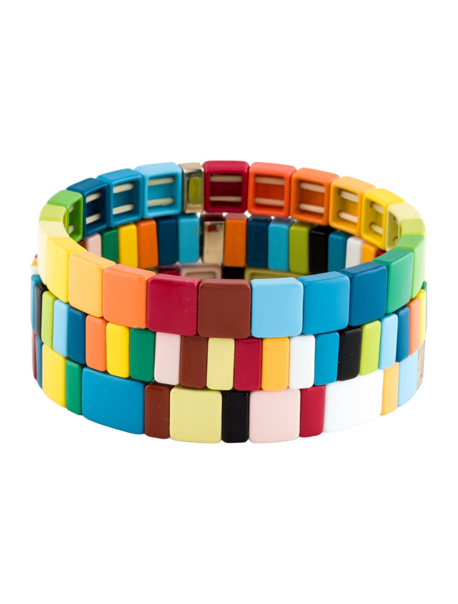 Roxanne Assoulin Enamel 'Rainbow Brite' Bracelet Set
