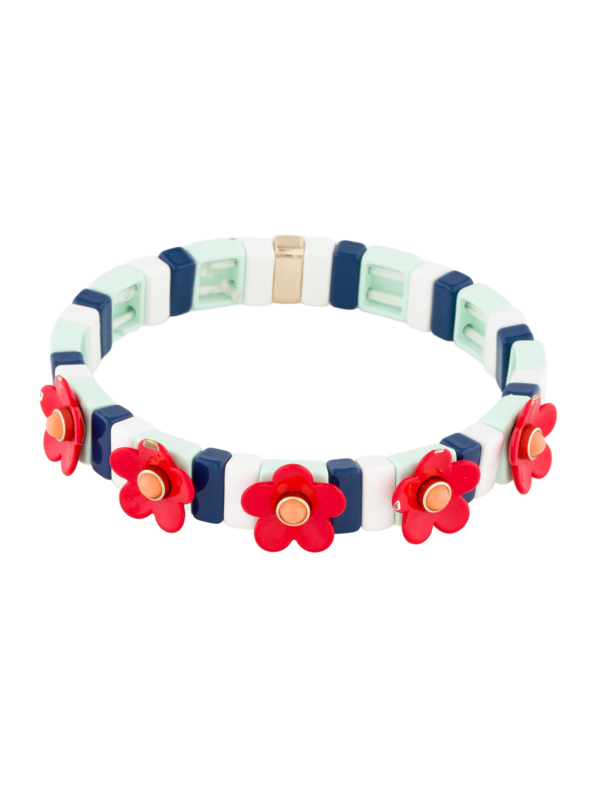 Roxanne Assoulin Enamel Bead Flower Station Bracelet
