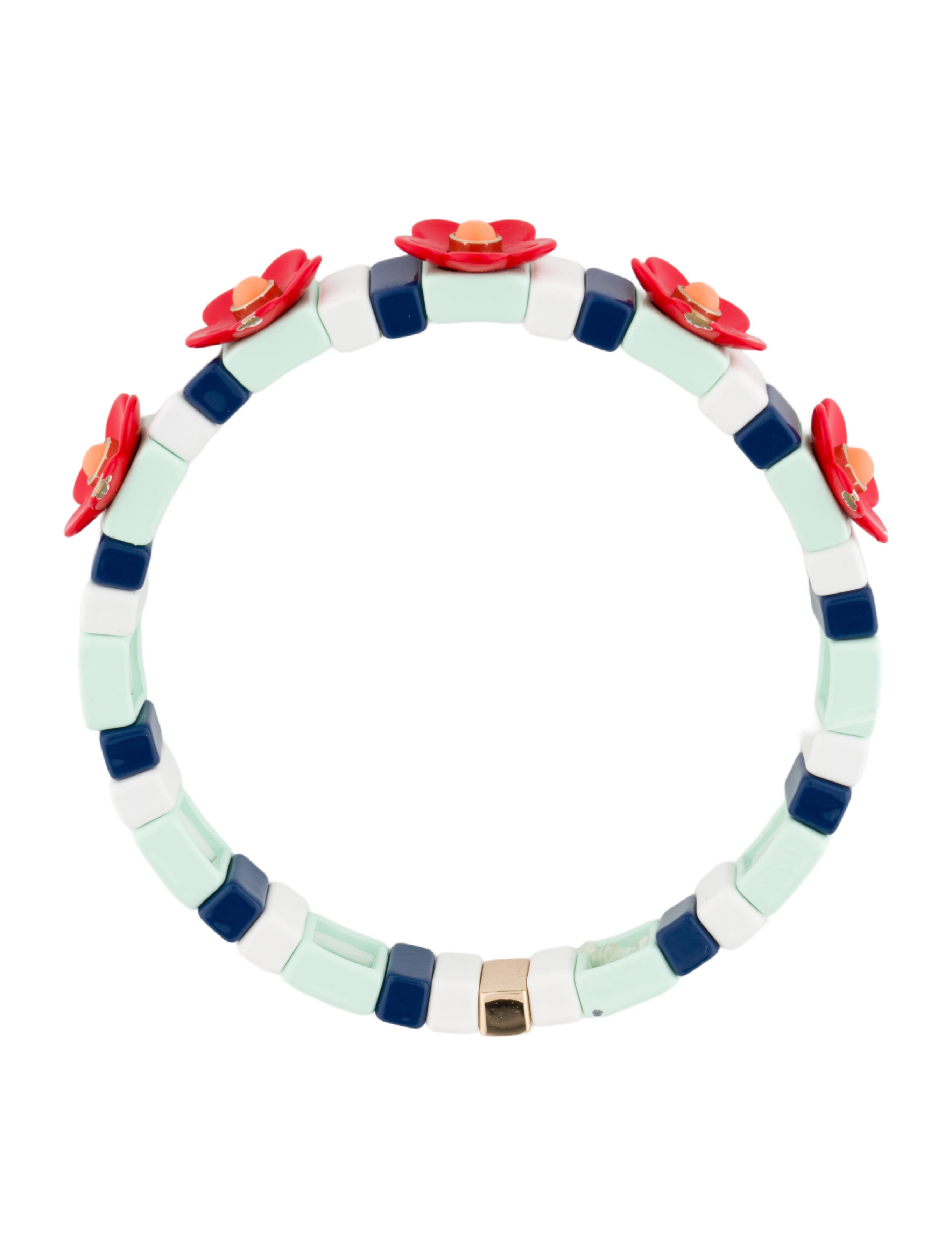 Roxanne Assoulin Enamel Bead Flower Station Bracelet