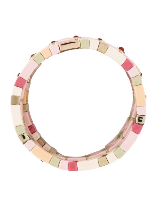 Roxanne Assoulin Enamel Set-Of-Three Stretch Bracelet
