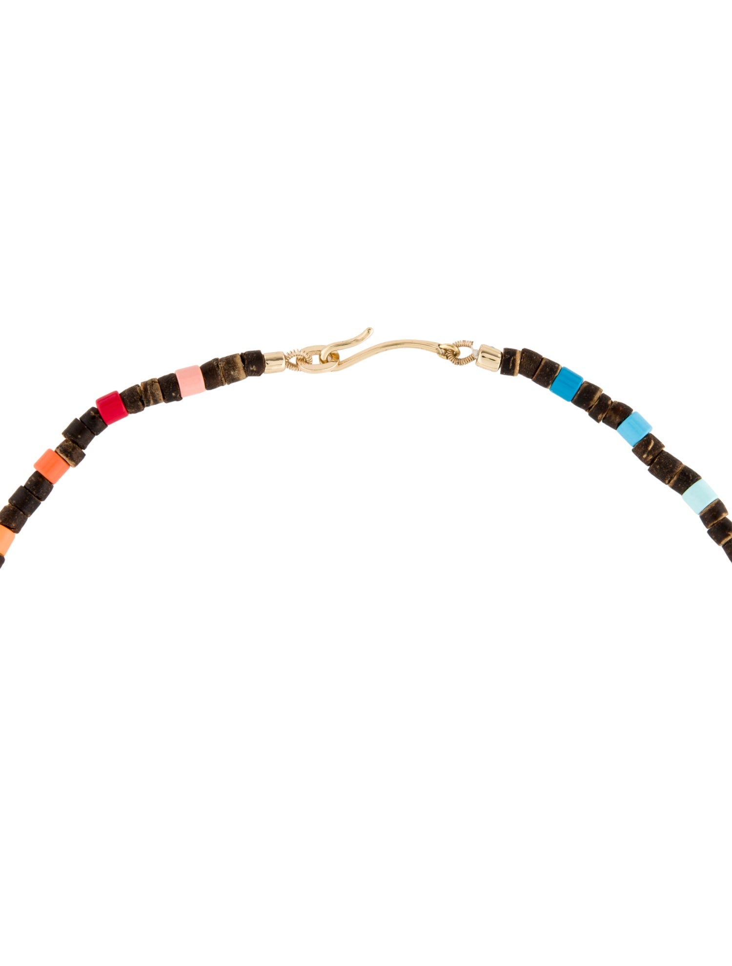 Roxanne Assoulin Enamel & Wood Bead Collar Necklace