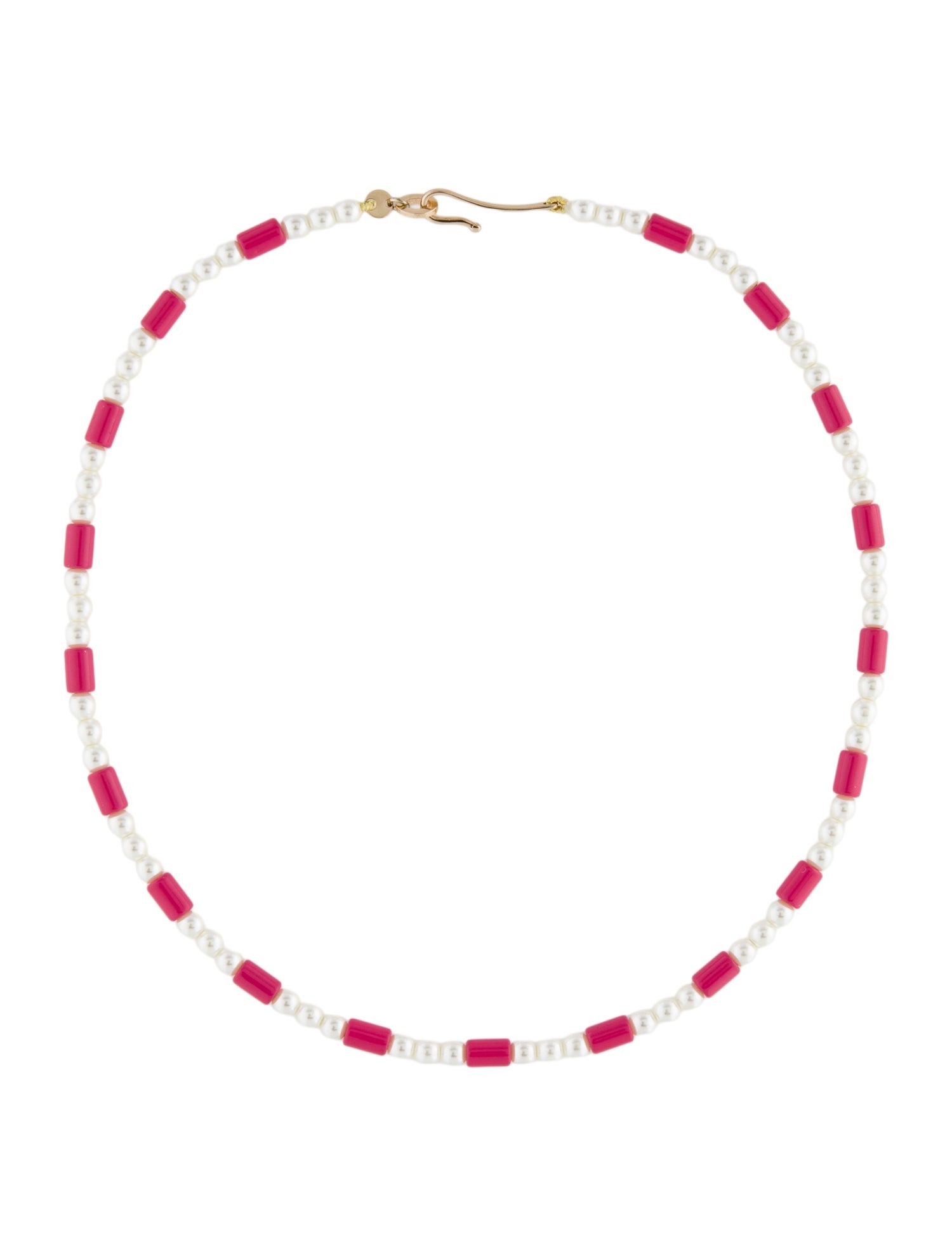 Roxanne Assoulin On Glass Faux Pearl Bead Collar Necklace
