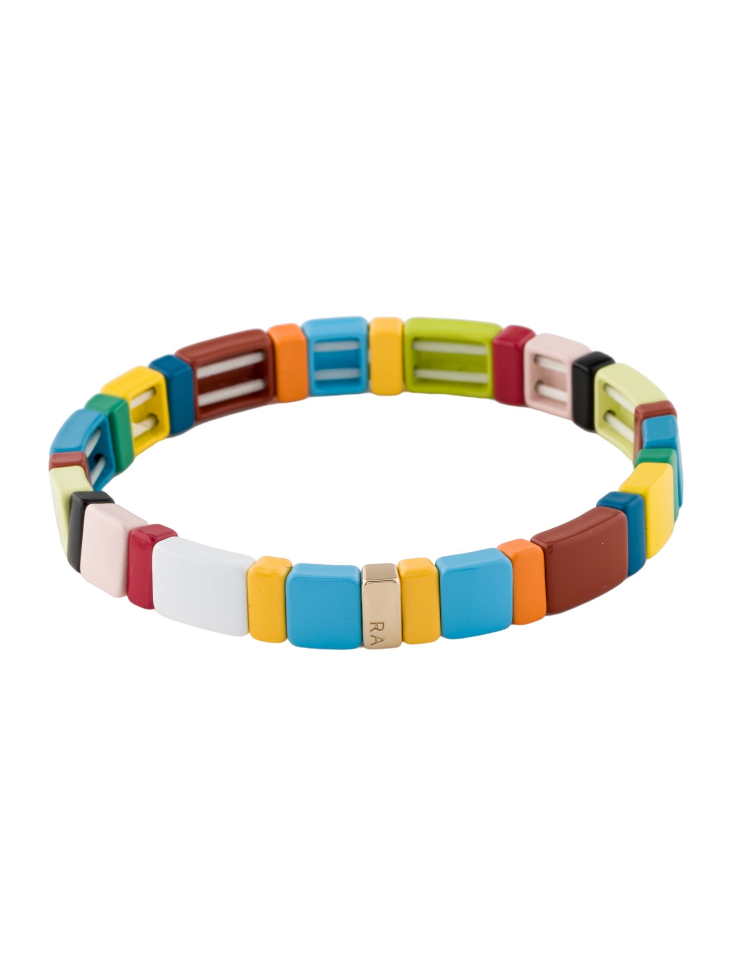 Roxanne Assoulin Enamel Rainbow Brite Bead Bracelet
