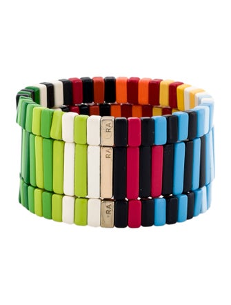 Roxanne Assoulin Enamel Bead Stretch Bracelet Set