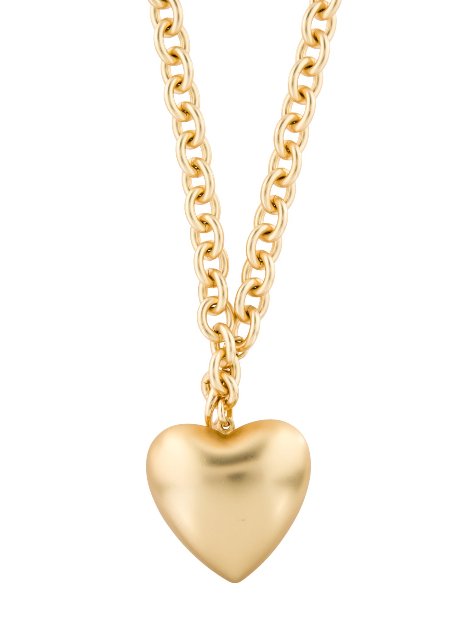 Roxanne Assoulin Puffy Heart Pendant Necklace