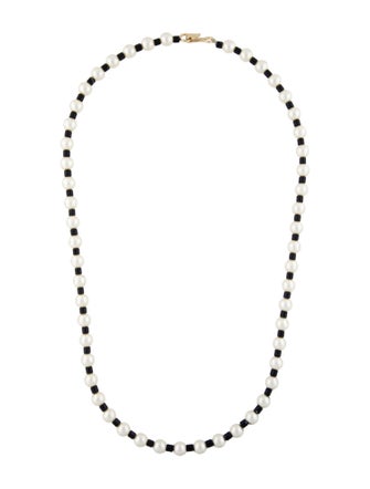 Roxanne Assoulin Faux Pearl & Enamel Bead Strand Necklace