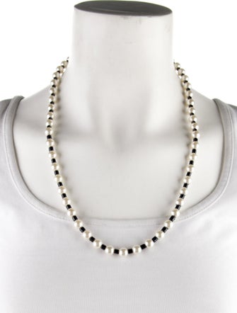 Roxanne Assoulin Faux Pearl & Enamel Bead Strand Necklace