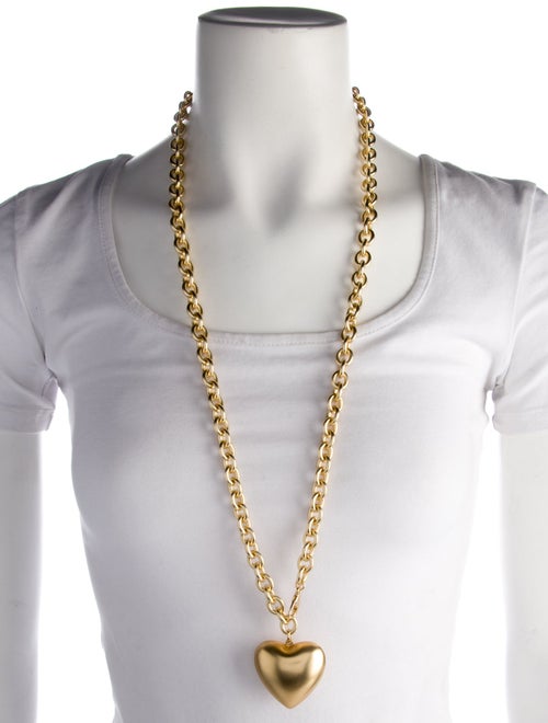 Roxanne Assoulin Puffy Heart Pendant Necklace