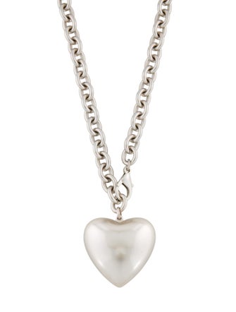 Roxanne Assoulin The Puffy Heart Necklace in Silver