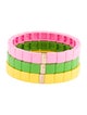 Roxanne Assoulin Enamel Color Therapy® The Solids Bracelets Set Of 3 Stretch Bracelets