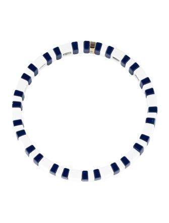 Roxanne Assoulin Enamel Beaded Stretch Bangle Bracelet