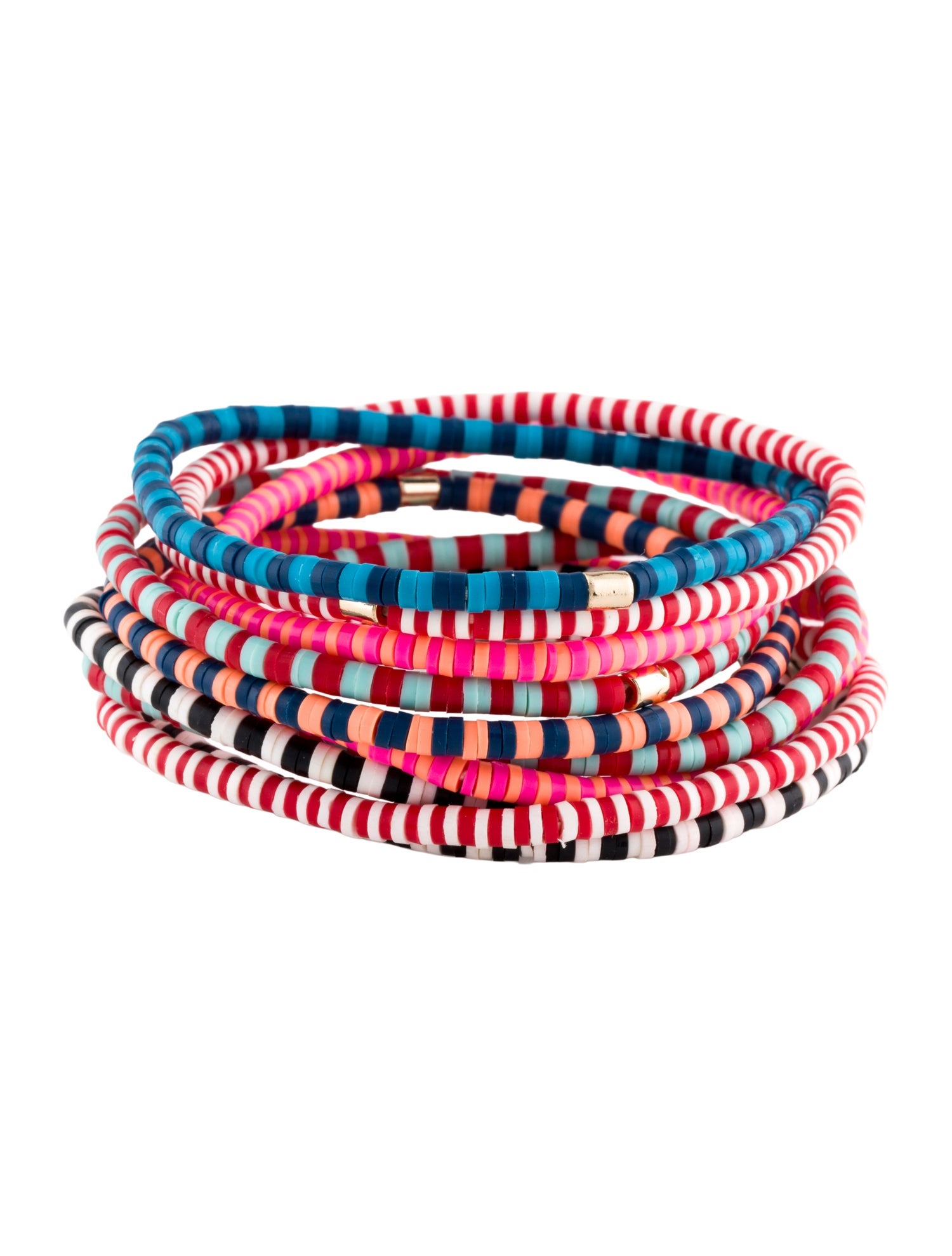 Roxanne Assoulin Technicolor Stripe Bracelet Bunch