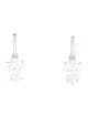 Roxanne Assoulin Crystal Tear Drop Drop Hoop Earrings