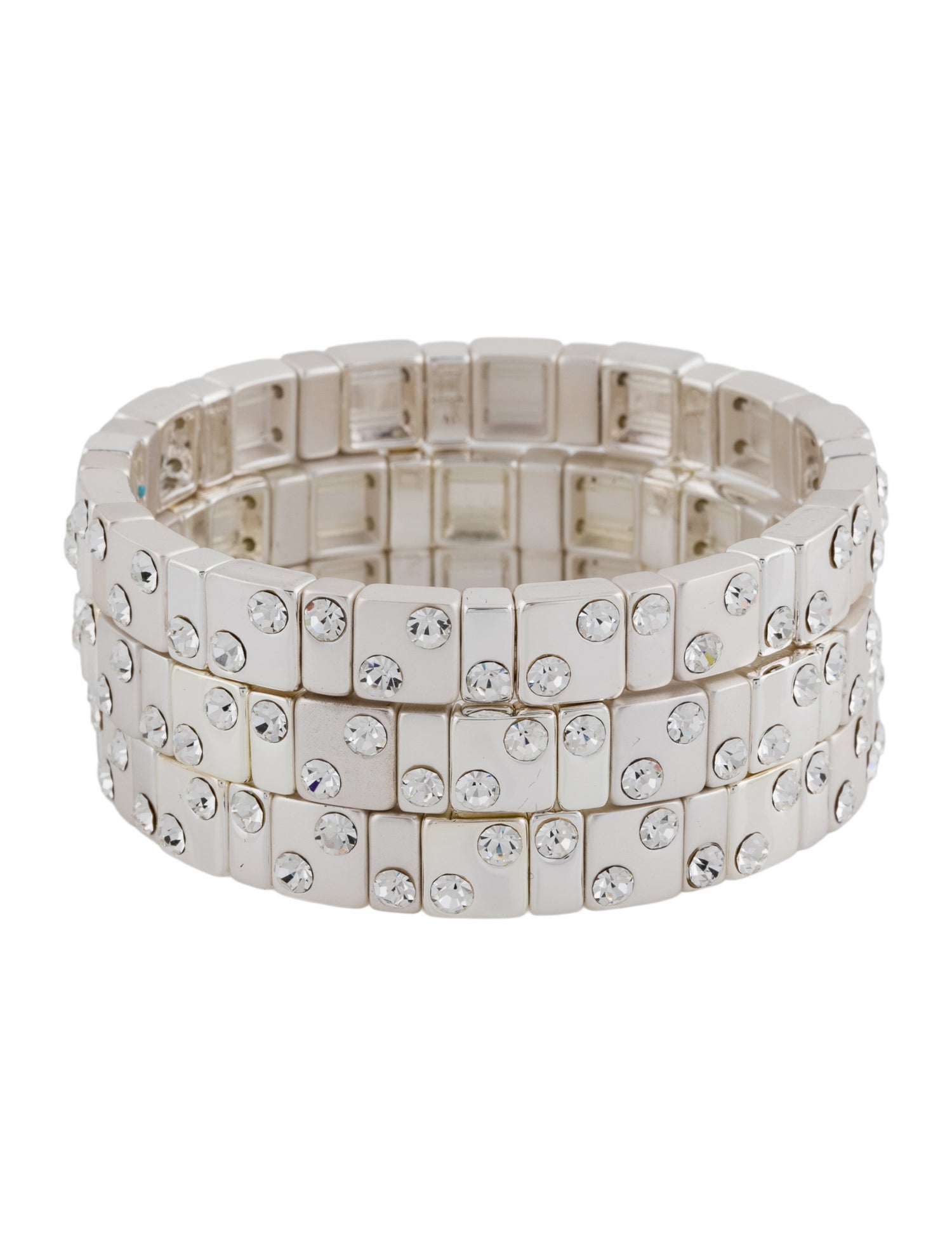 Roxanne Assoulin Crystal "Twinkle Twinkle" Stretch Bangle Bracelet