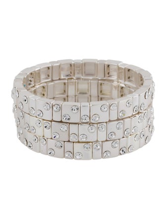 Roxanne Assoulin Crystal "Twinkle Twinkle" Stretch Bangle Bracelet