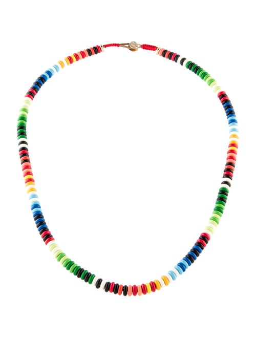 Roxanne Assoulin Enamel & Cord Beaded Strand Necklace