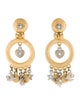 Roxanne Assoulin Crystal Drop Clip-On Hoop Earrings