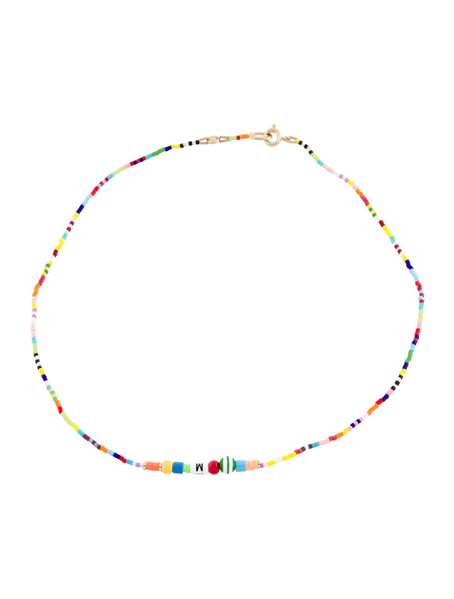 Roxanne Assoulin Beaded "M" Collar Necklace