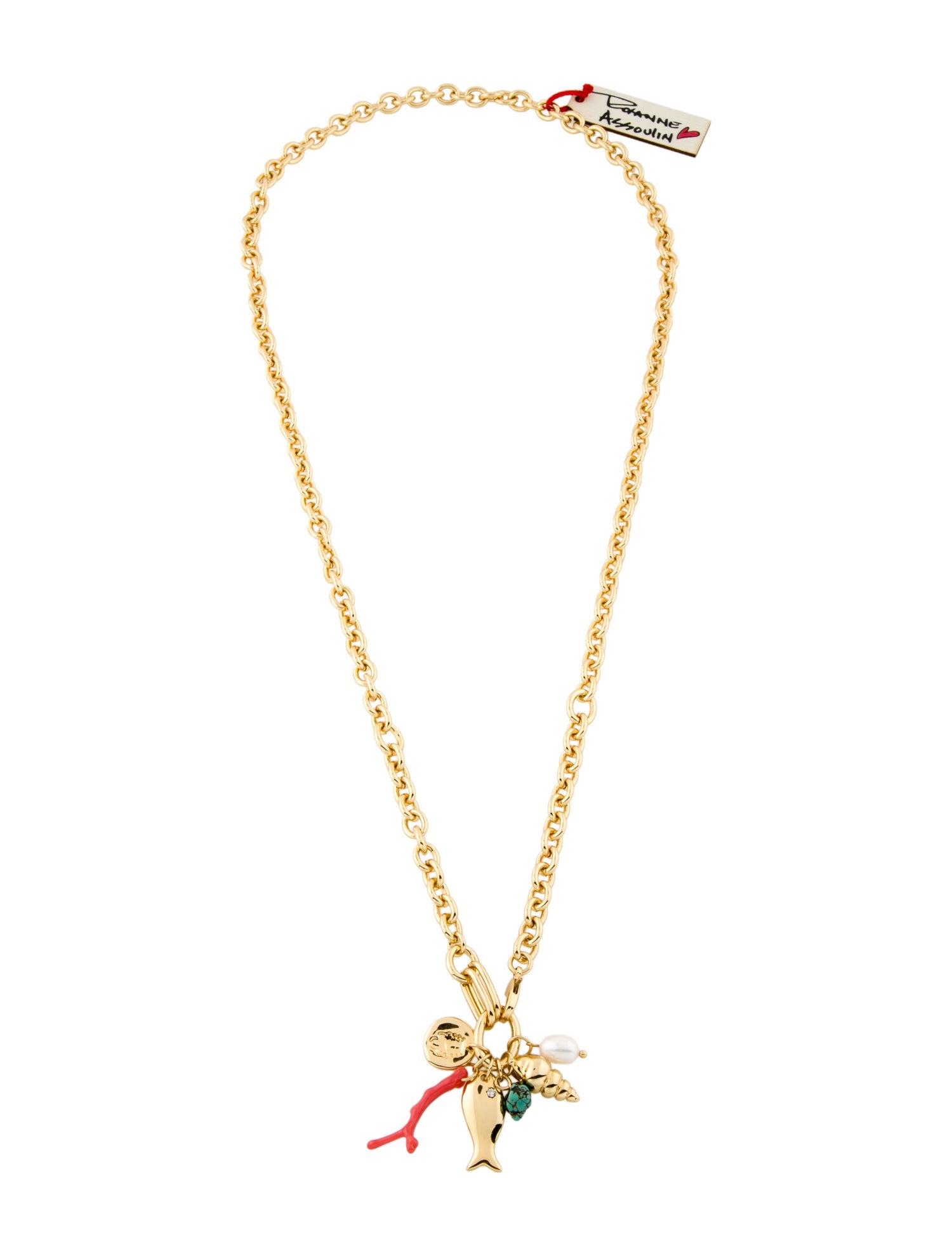 Roxanne Assoulin Crystal & Pearl "The Aperitivo" Pendant Necklace