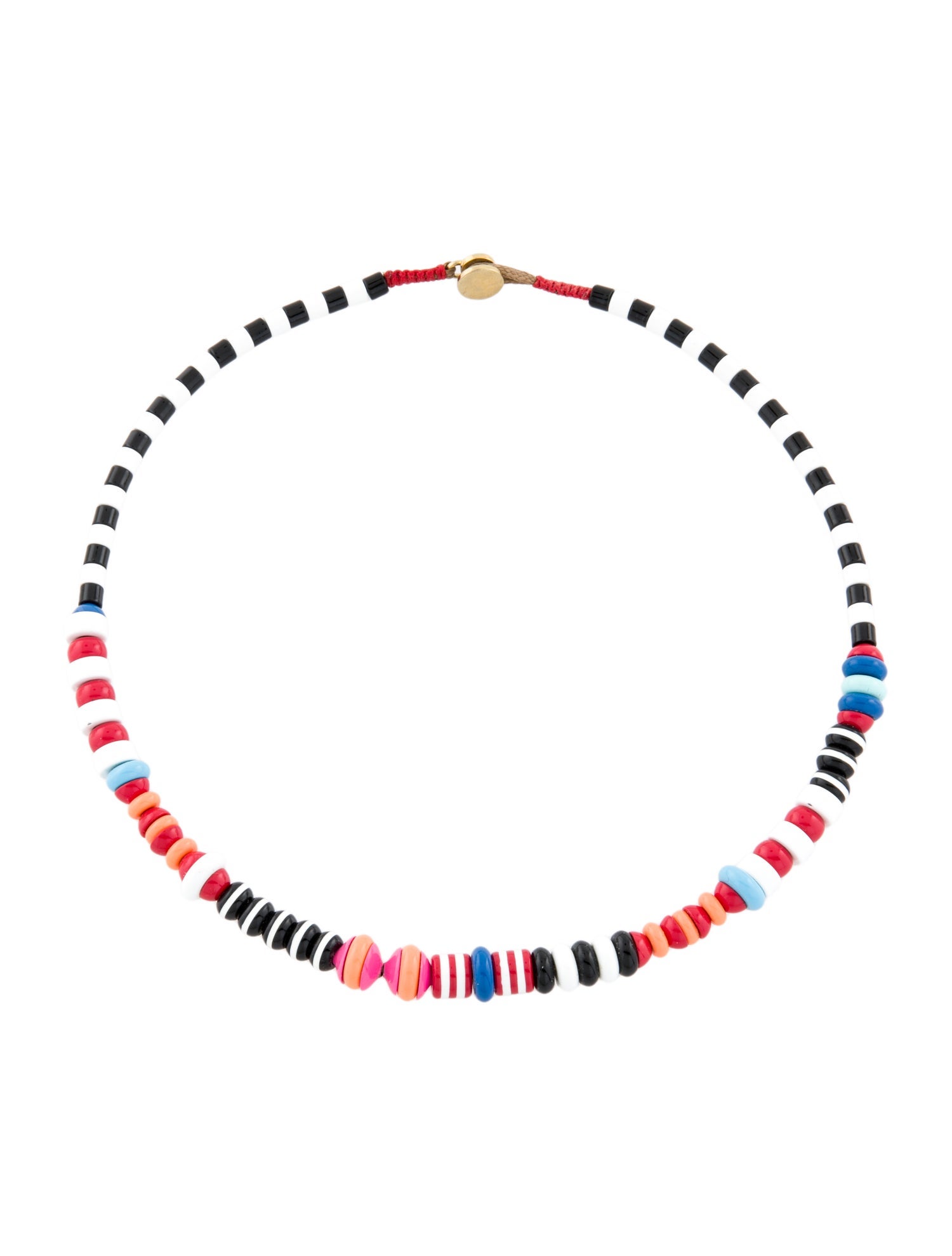 Roxanne Assoulin Multicolor Enamel Beaded Collar Necklace