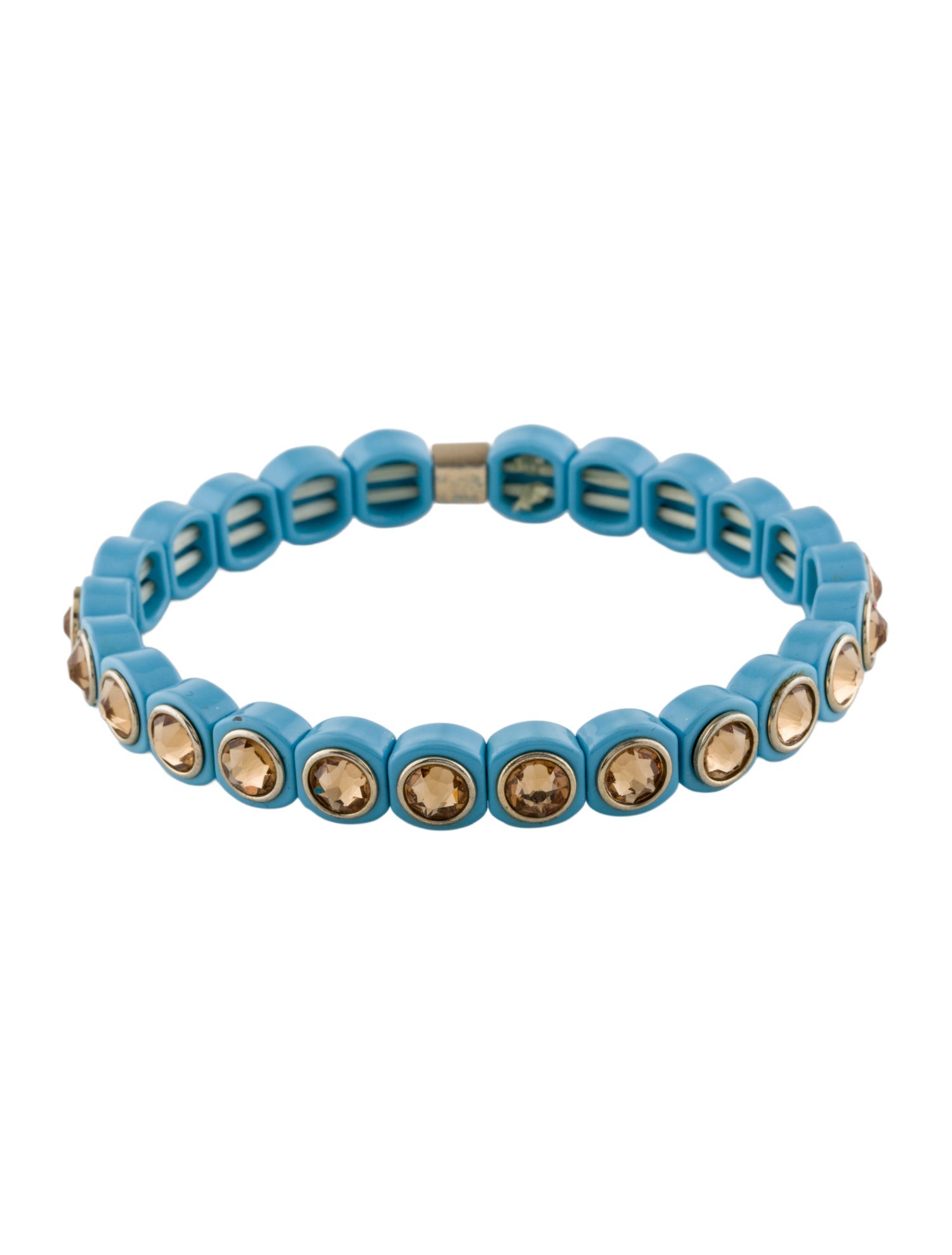 Roxanne Assoulin Crystal & Enamel Stretch Bracelet