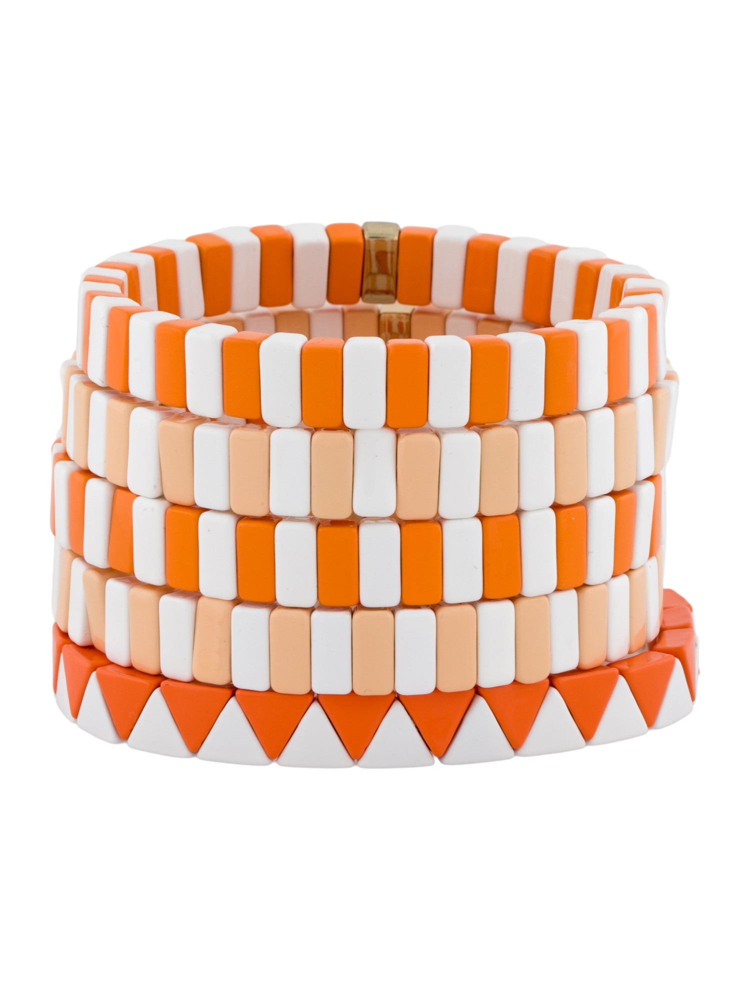 Roxanne Assoulin Enamel Bead Stretch Bracelet Set Of 5