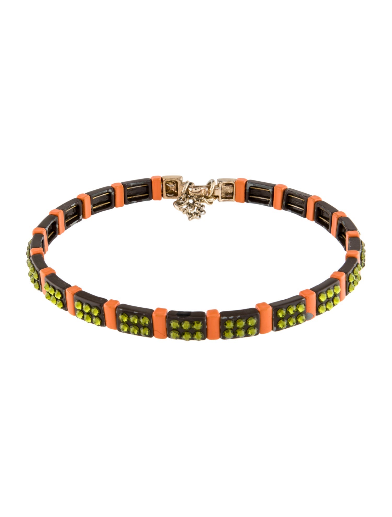Roxanne Assoulin Crystal & Enamel Choker Necklace