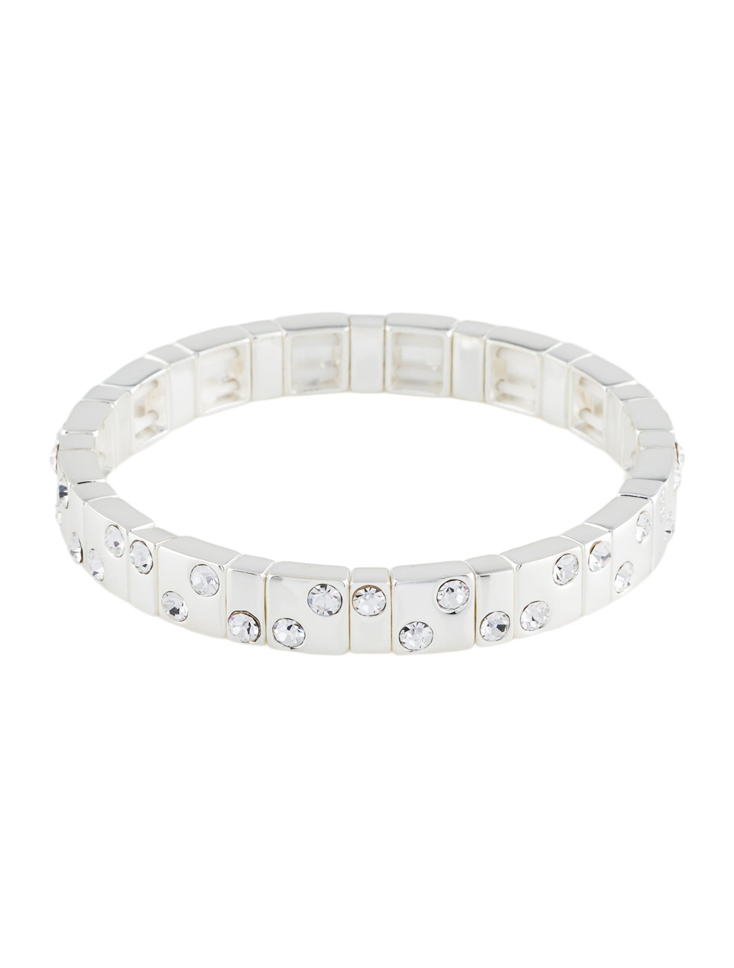 Roxanne Assoulin Crystal & Enamel Stretch Bead Bracelet