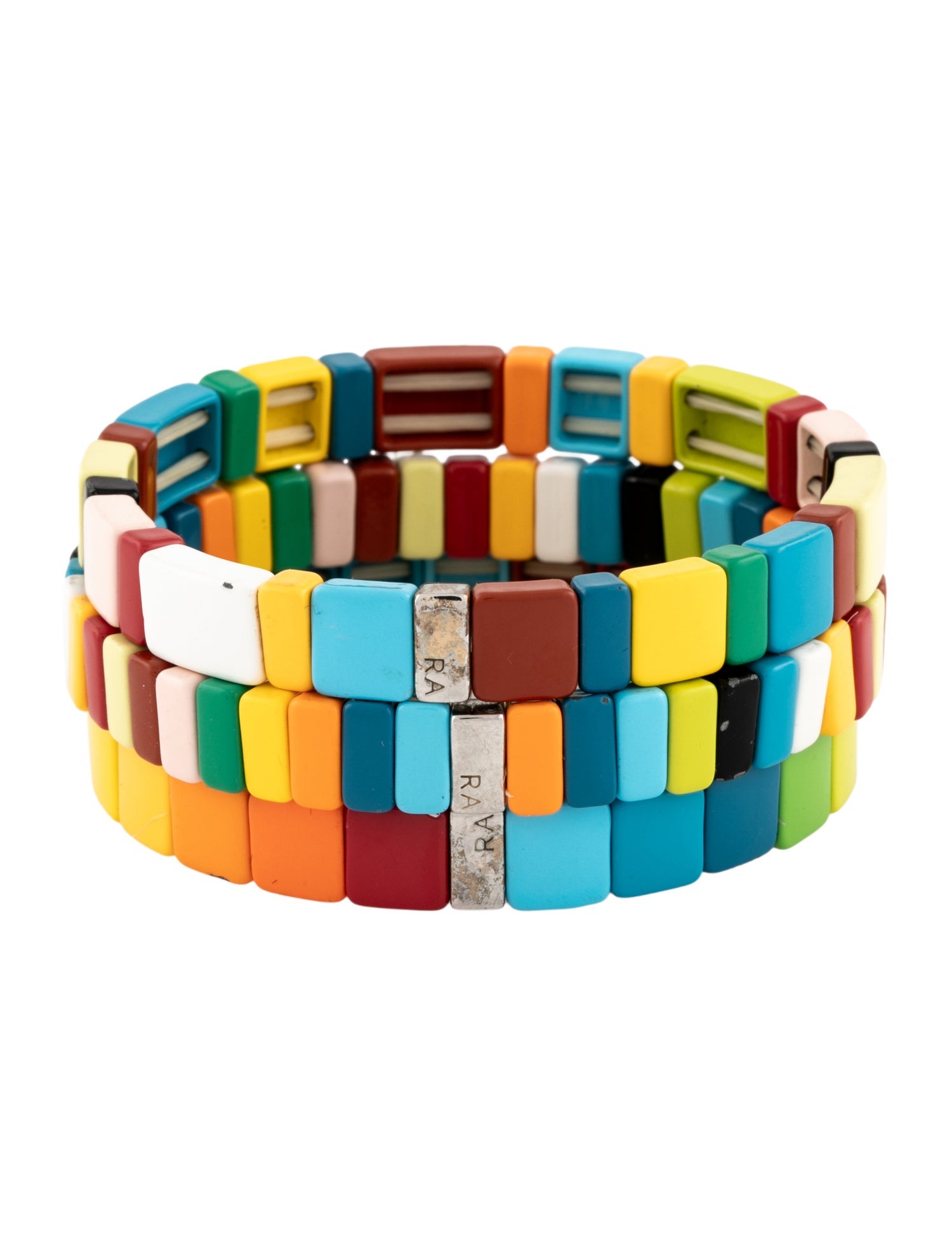 Roxanne Assoulin Enamel Bead Stretch Bangle Bracelet