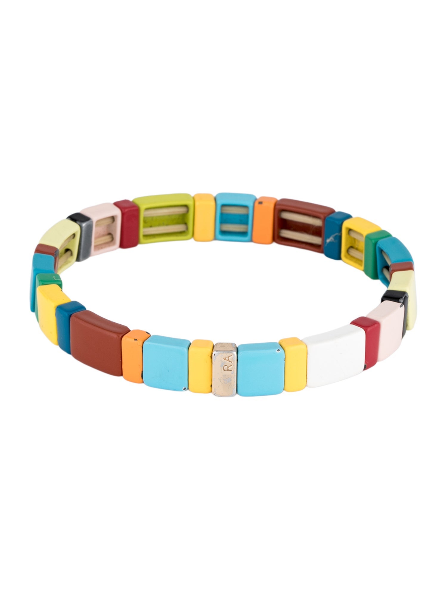 Roxanne Assoulin Enamel Beaded Stretch Bangle Bracelet