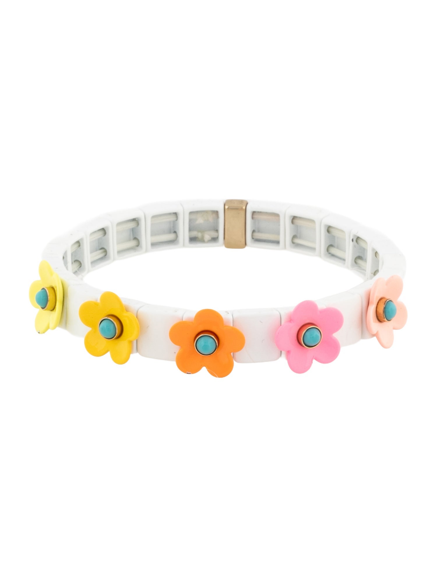 Roxanne Assoulin Enamel Flower Beaded Bracelet