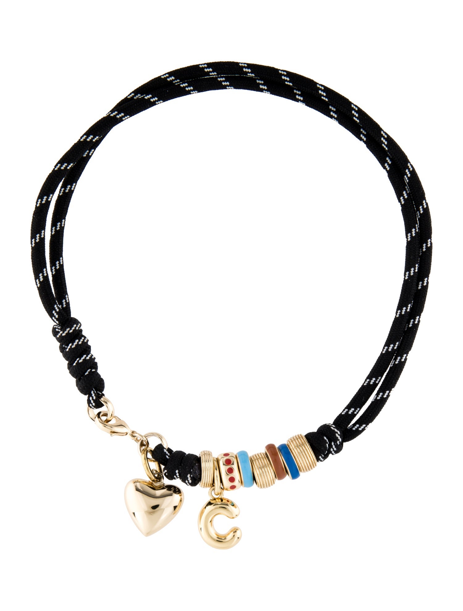 Roxanne Assoulin Enamel "The Super Size Happy Cord Necklace"