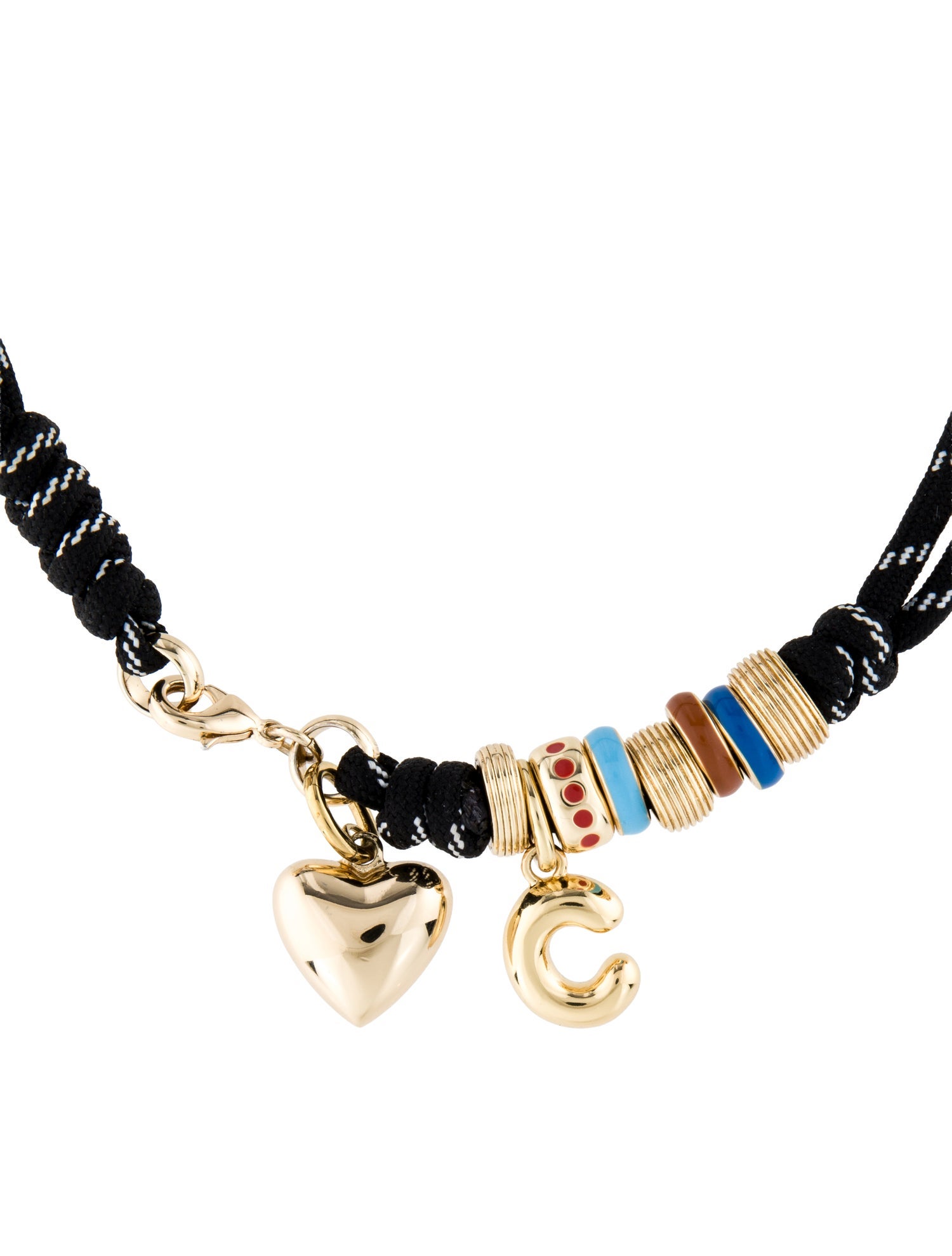 Roxanne Assoulin Enamel "The Super Size Happy Cord Necklace"
