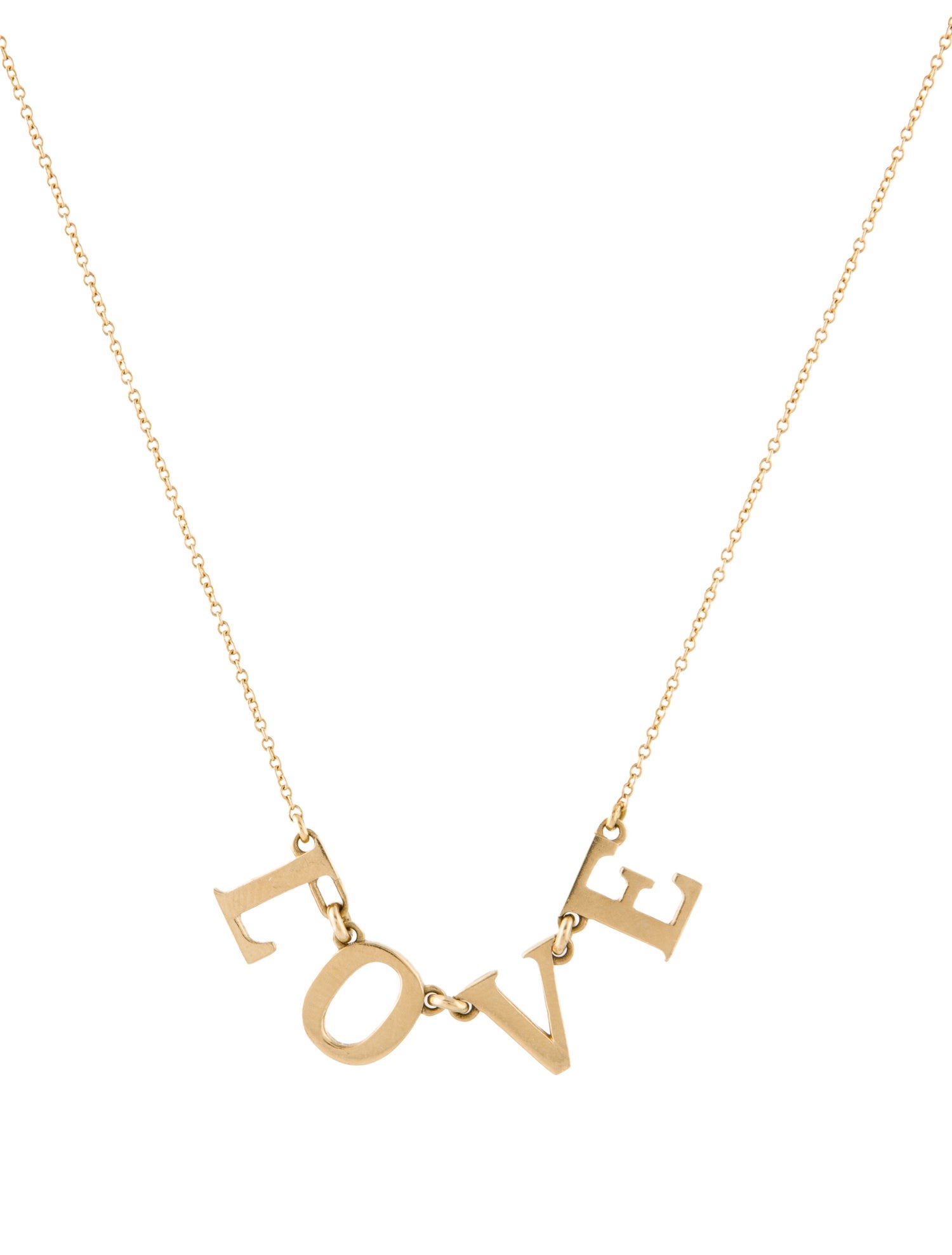Roxanne First 14K 'LOVE' Pendant Necklace