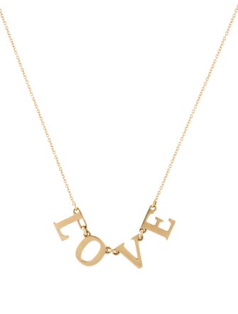 Roxanne First 14K 'LOVE' Pendant Necklace