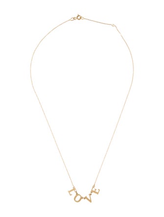 Roxanne First 14K 'LOVE' Pendant Necklace