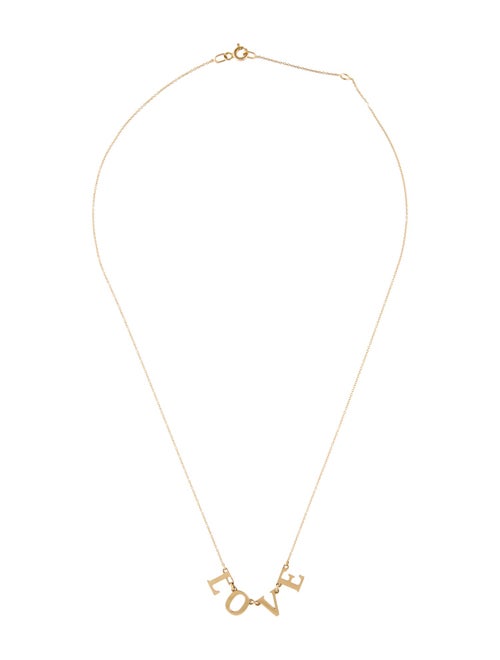 Roxanne First 14K 'LOVE' Pendant Necklace