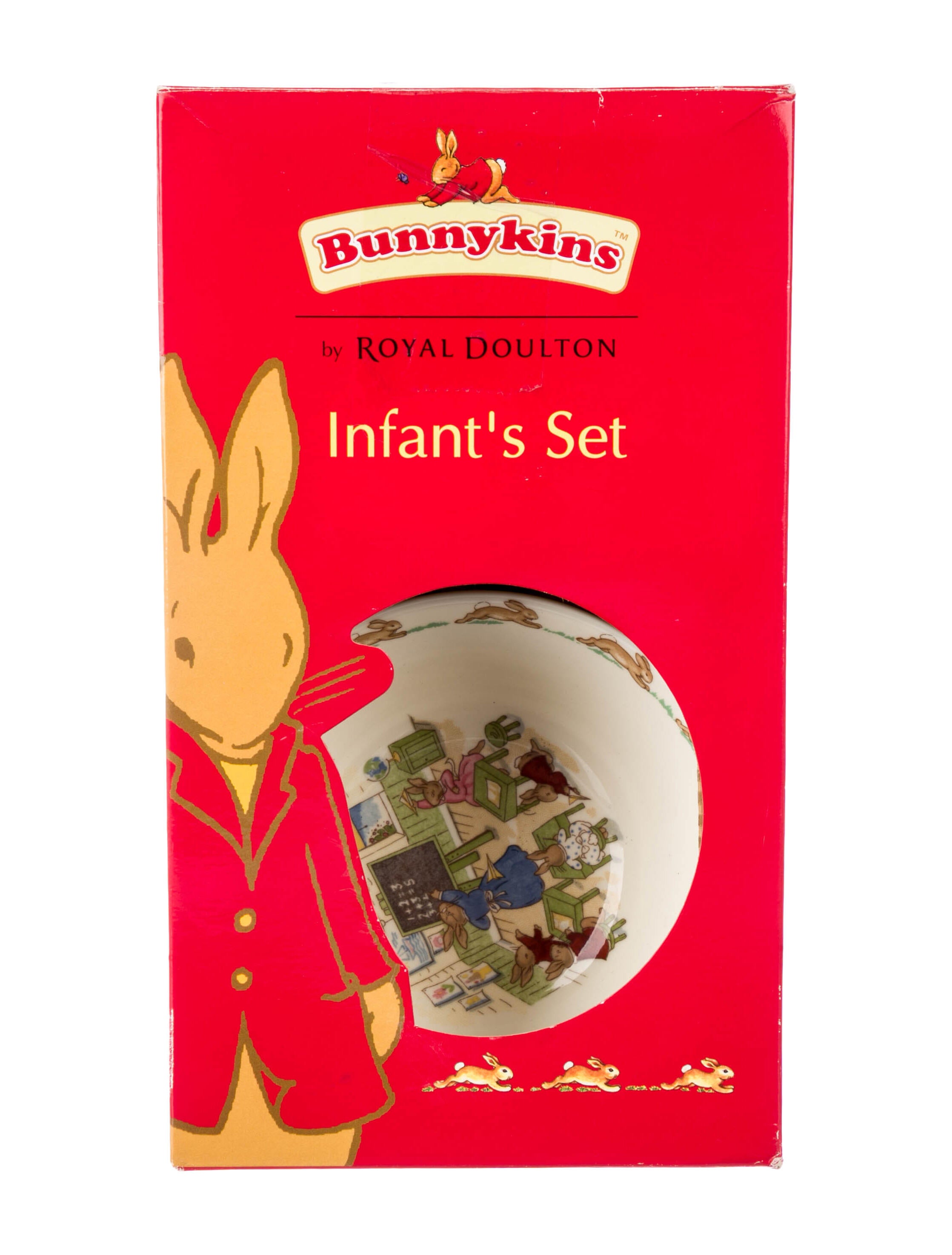 Royal Doulton 2Piece Bunnykins Baby Set Red Kids Dining & Kitchen, Kids Furniture