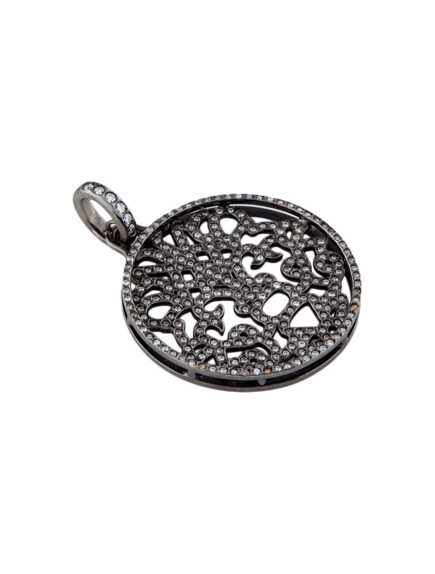 Repossi 18K Diamond Filigree Pendant Necklace