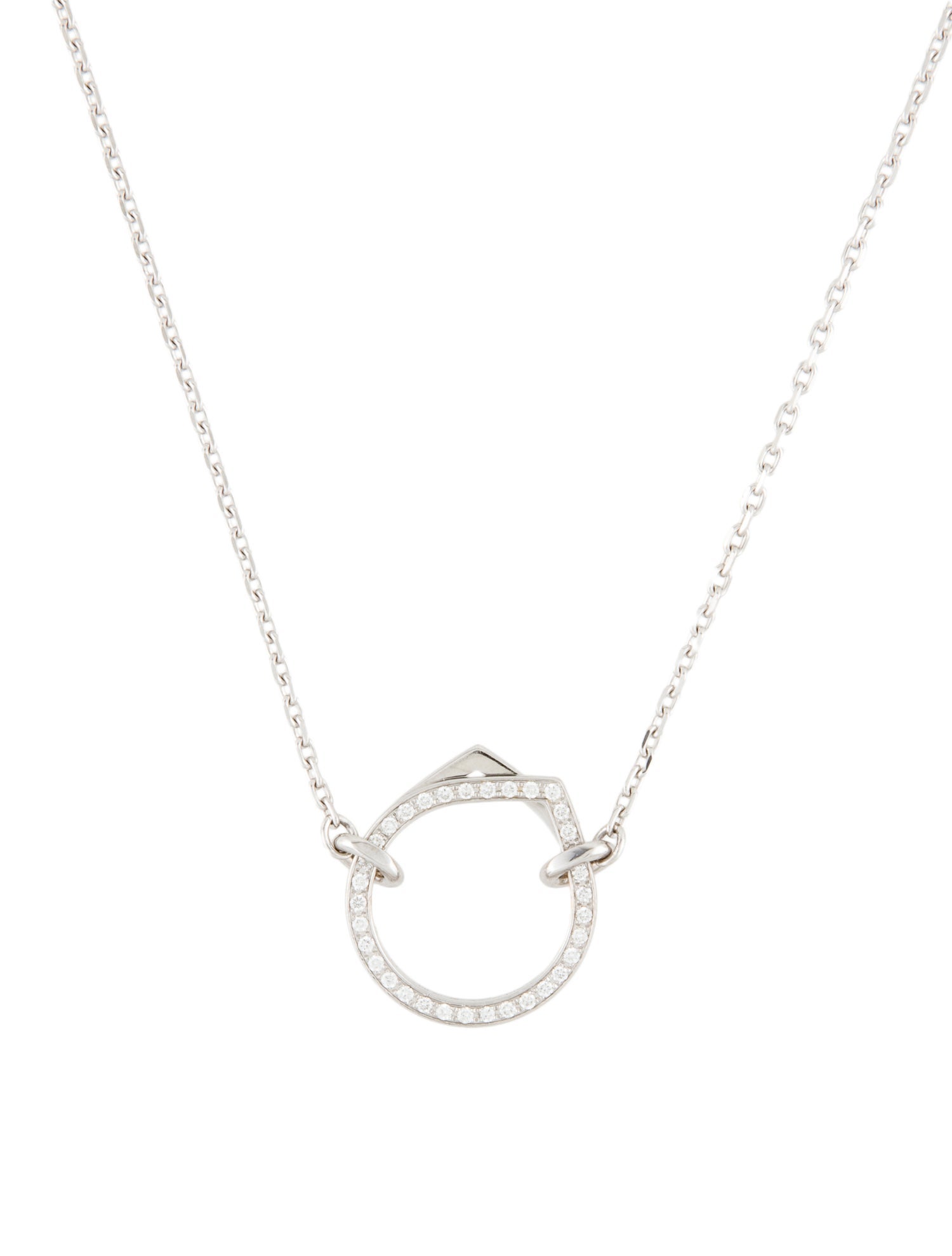 Repossi 18K Diamond Antifer Pendant Necklace