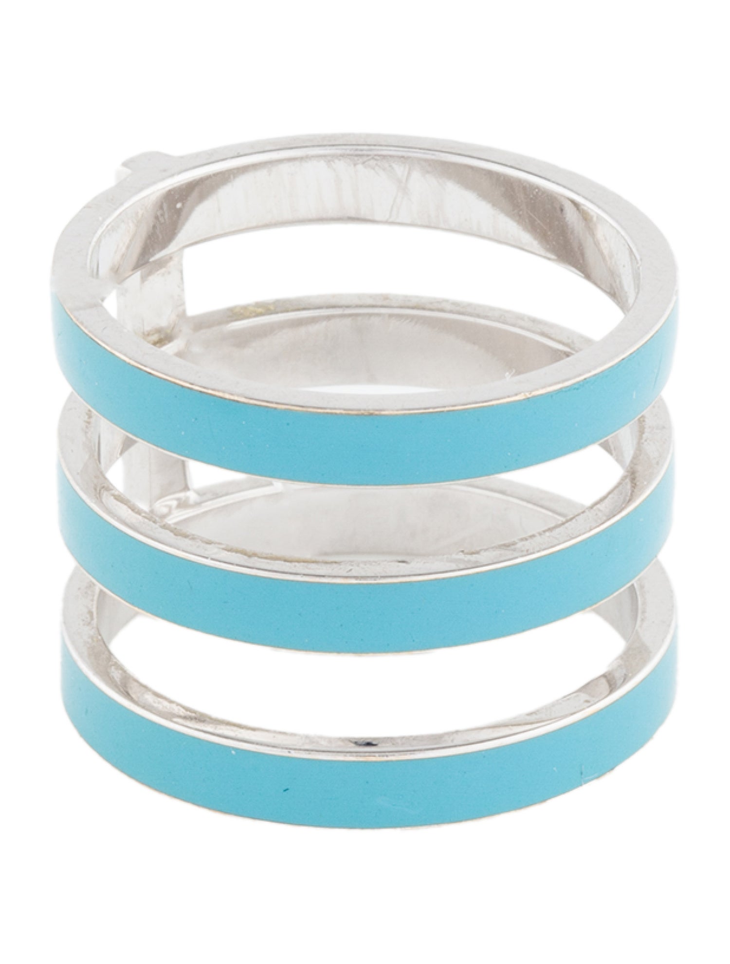 Repossi 18K Enamel Three Row Berbere Ring