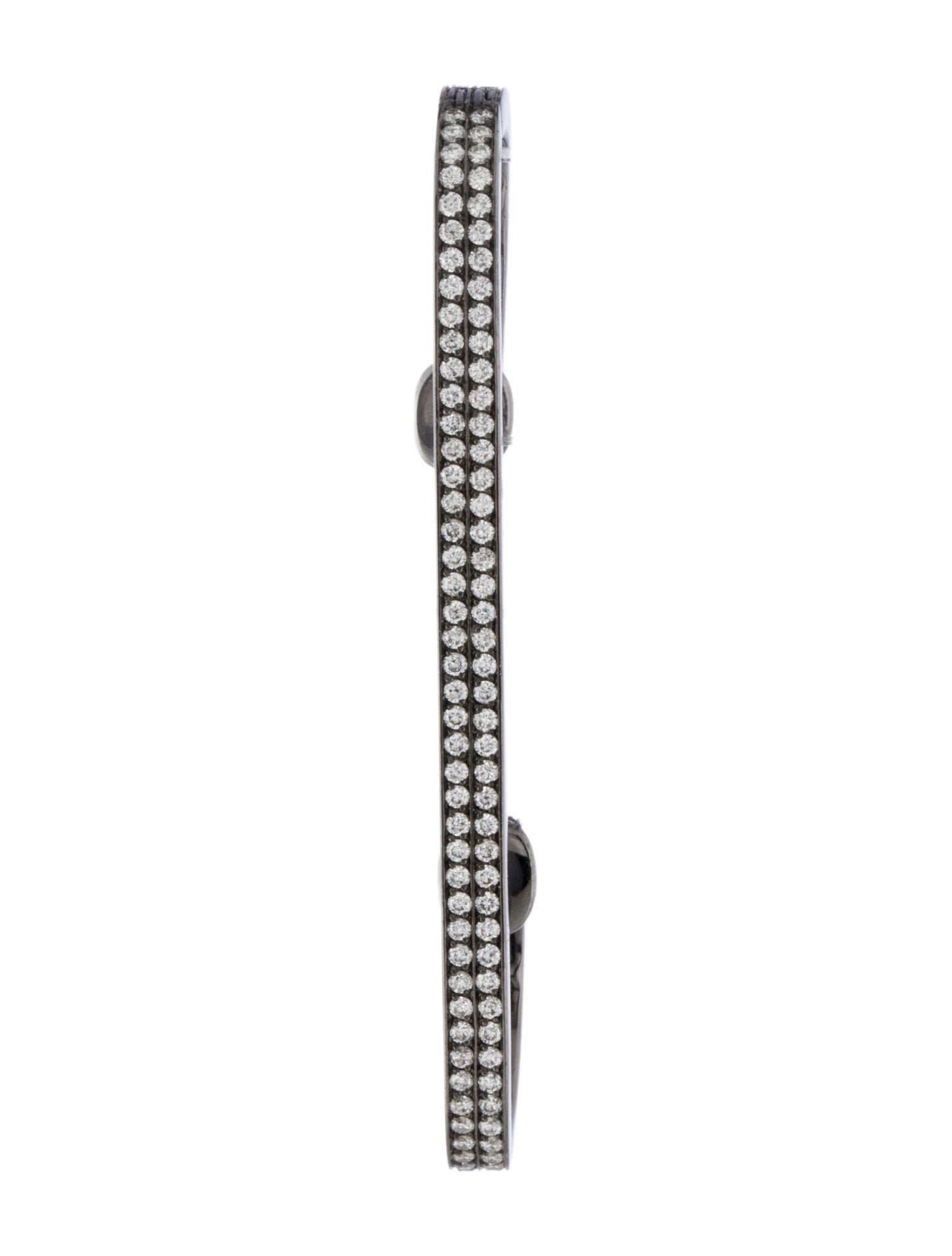 Repossi 18K Diamond Staple Medium Ear Cuff