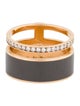 Repossi 18K Lacquer & Diamond Berbere Chromatic Ring
