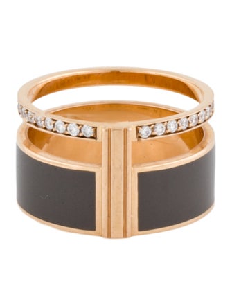 Repossi 18K Lacquer & Diamond Berbere Chromatic Ring