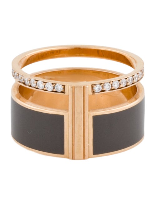 Repossi 18K Lacquer & Diamond Berbere Chromatic Ring
