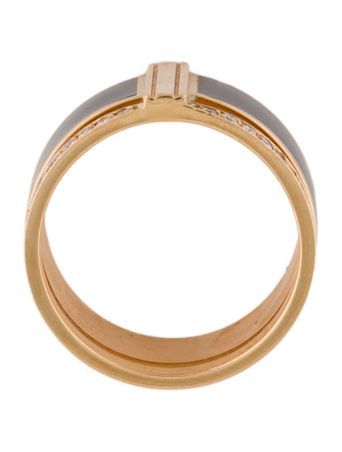 Repossi 18K Lacquer & Diamond Berbere Chromatic Ring