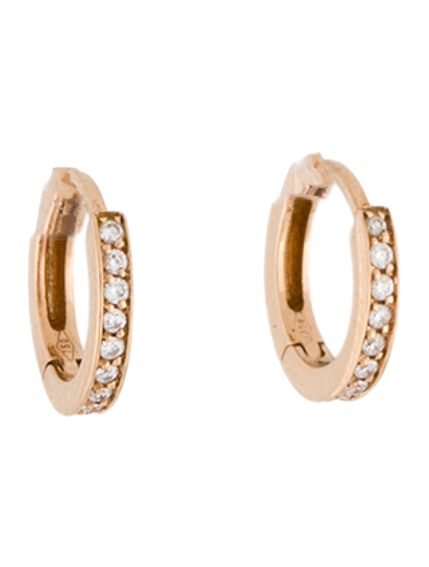 Repossi 18K Diamond Berbere Hoop Earrings