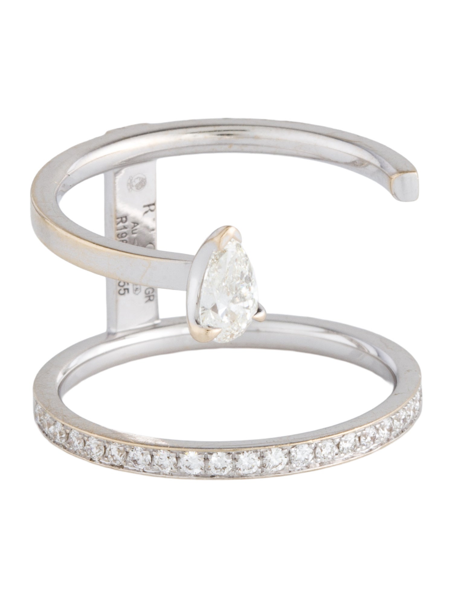 Repossi 18K Diamond Serti Sur Vide Ring